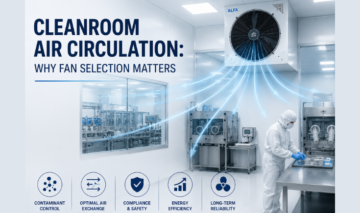 High Efficiency Industrial Fan Configuration for Controlled Environments